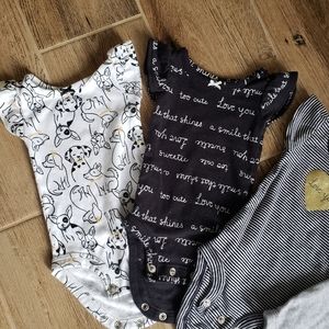 5 Newborn Girl Onesies
